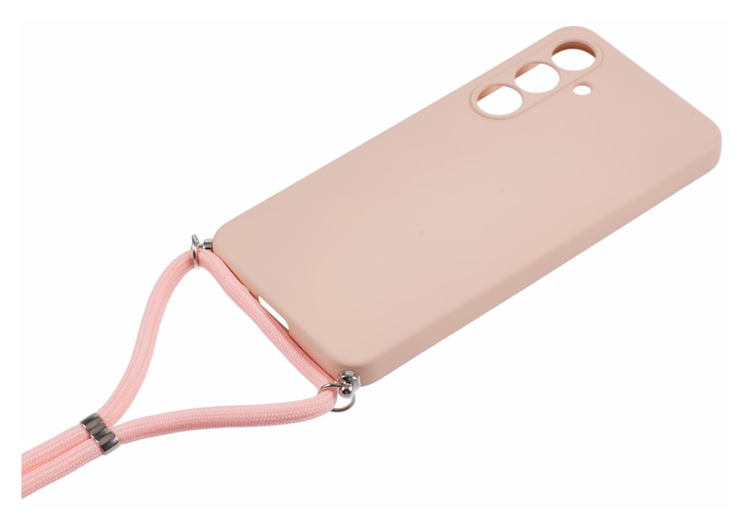 Samsung Galaxy A36 Hoesje met Koord en Camera Bescherming Back Cover Roze afbeelding 7