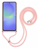 Samsung Galaxy A36 Hoesje met Koord en Camera Bescherming Back Cover Roze afbeelding 6