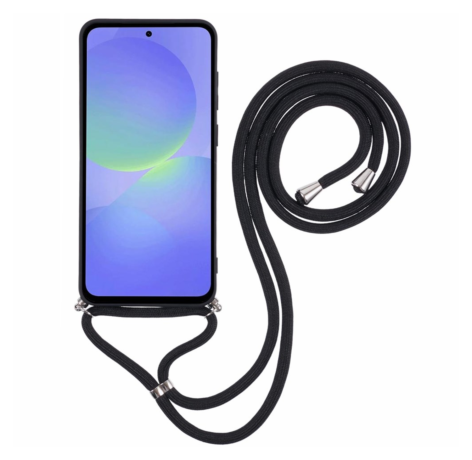 Samsung Galaxy A36 Hoesje met Koord en Camera Bescherming Back Cover Zwart afbeelding 6