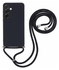 Samsung Galaxy A36 Hoesje met Koord en Camera Bescherming Back Cover Zwart