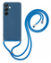 Samsung Galaxy A36 Hoesje met Koord en Camera Bescherming Back Cover Blauw afbeelding 1
