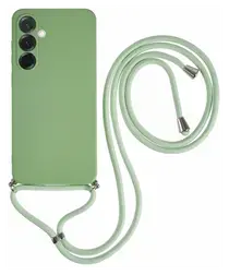 Samsung Galaxy A36 Hoesje met Koord en Camera Bescherming Back Cover Matcha afbeelding