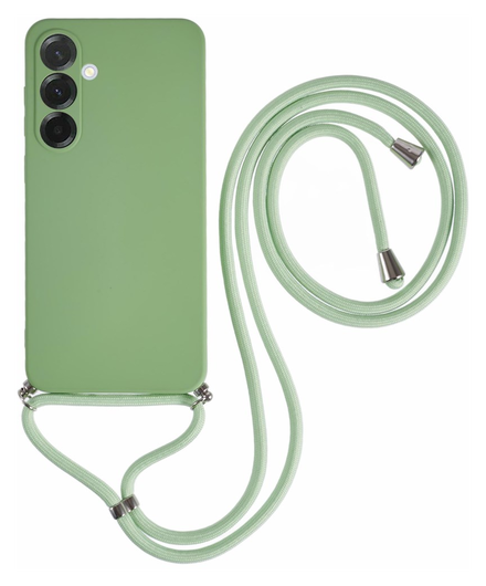 Samsung Galaxy A36 Hoesje met Koord en Camera Bescherming Back Cover Matcha afbeelding 1