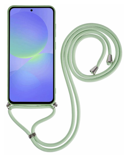 Samsung Galaxy A36 Hoesje met Koord en Camera Bescherming Back Cover Matcha afbeelding 6