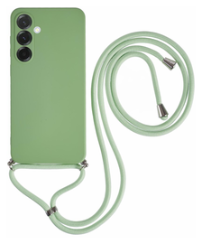 Samsung Galaxy A36 Hoesje met Koord en Camera Bescherming Back Cover Matcha
