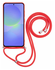 Samsung Galaxy A36 Hoesje met Koord en Camera Bescherming Back Cover Rood afbeelding 6