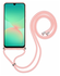Samsung Galaxy A26 Hoesje met Koord en Camera Bescherming Back Cover Roze afbeelding 6