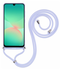 Samsung Galaxy A26 Hoesje met Koord en Camera Bescherming Back Cover Lichtpaars afbeelding 2
