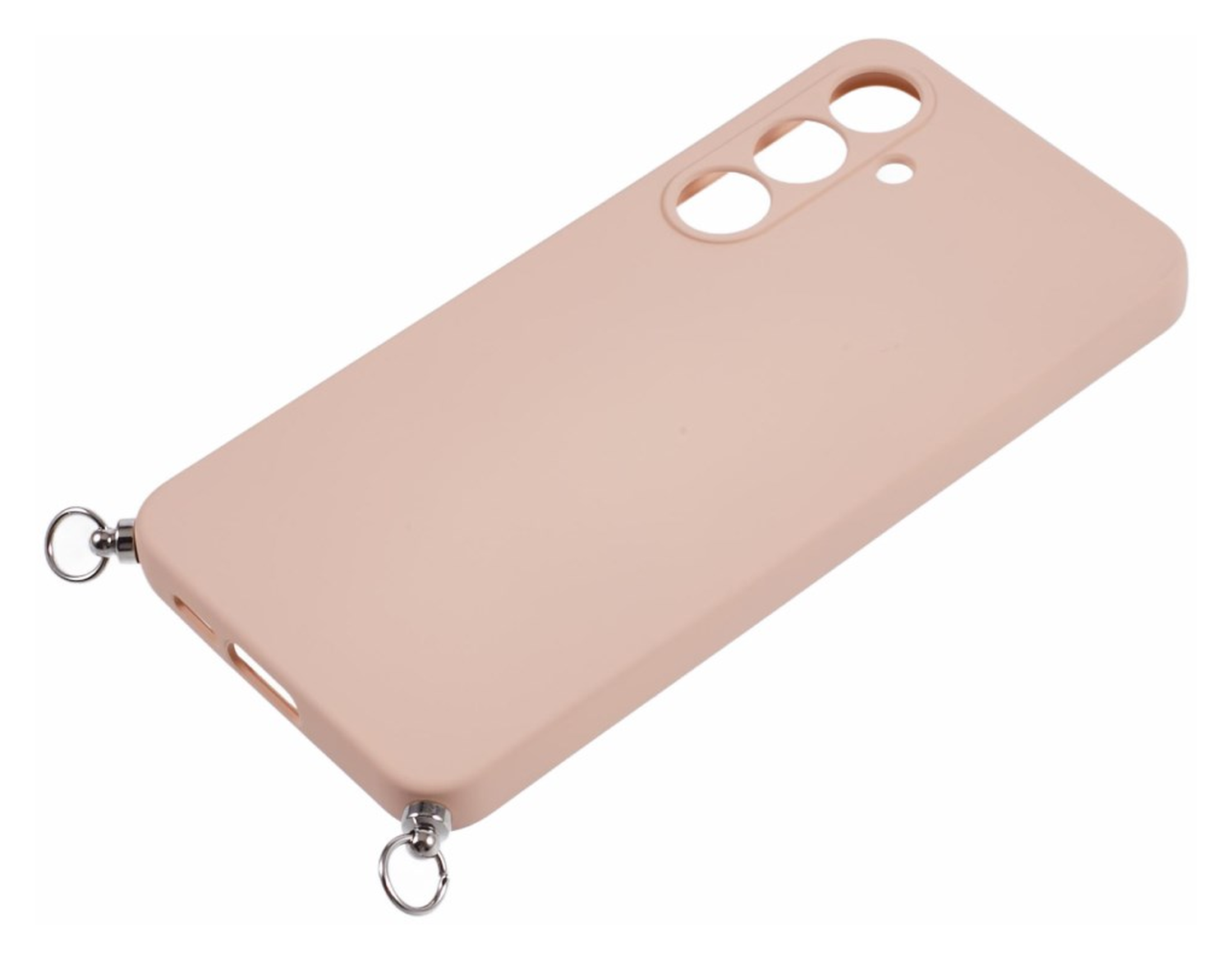 Samsung Galaxy A16 Hoesje met Koord en Camera Bescherming Back Cover Roze afbeelding 9