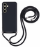 Samsung Galaxy A16 Hoesje met Koord en Camera Bescherming Back Cover Zwart