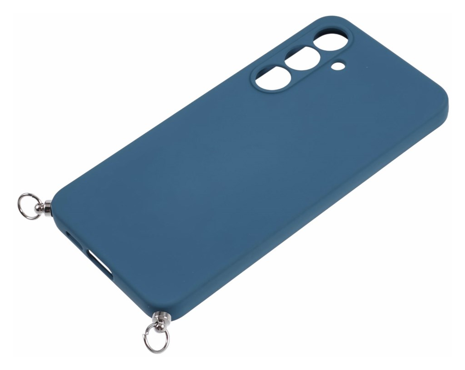 Samsung Galaxy A16 Hoesje met Koord en Camera Bescherming Back Cover Blauw afbeelding 8