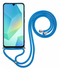 Samsung Galaxy A16 Hoesje met Koord en Camera Bescherming Back Cover Blauw afbeelding 7
