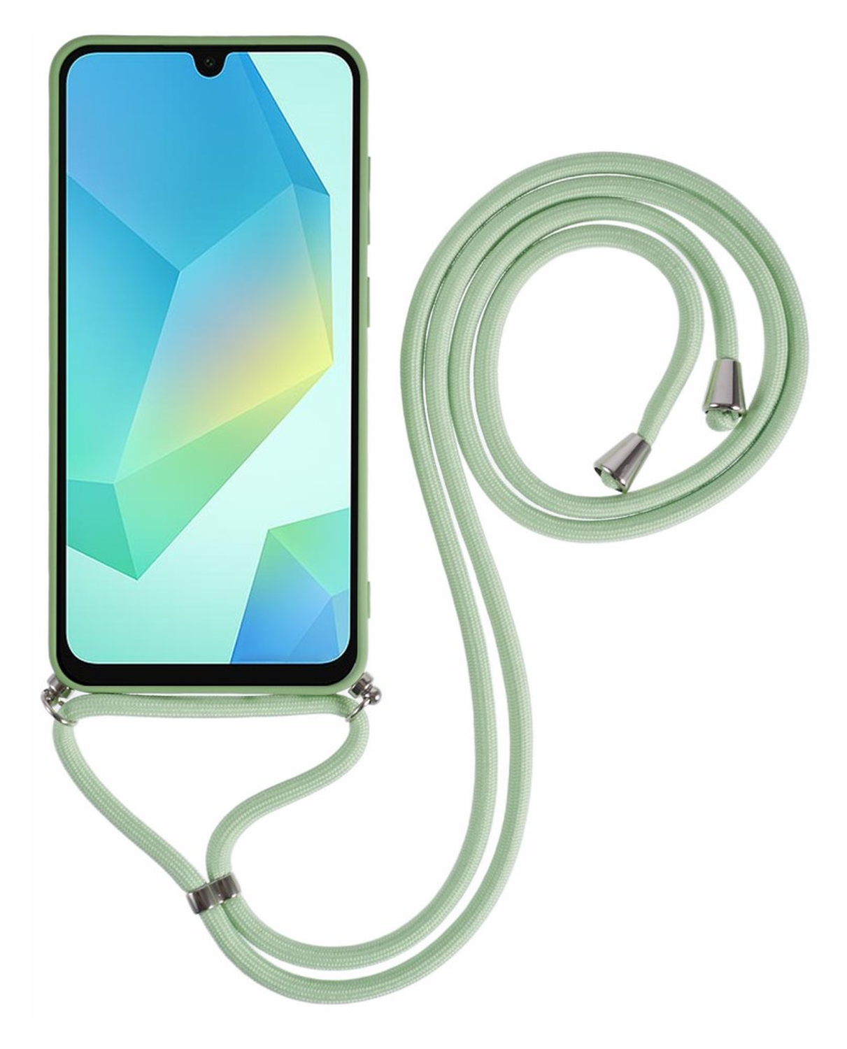 Samsung Galaxy A16 Hoesje met Koord en Camera Bescherming Back Cover Matcha afbeelding 6