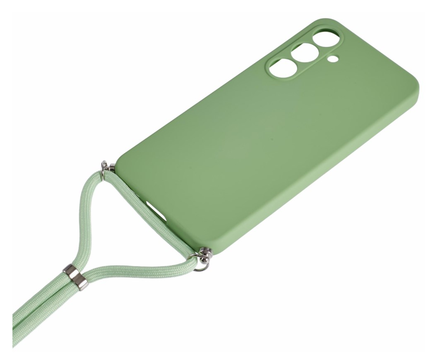 Samsung Galaxy A16 Hoesje met Koord en Camera Bescherming Back Cover Matcha afbeelding 7