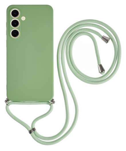 Samsung Galaxy A16 Hoesje met Koord en Camera Bescherming Back Cover Matcha afbeelding 1