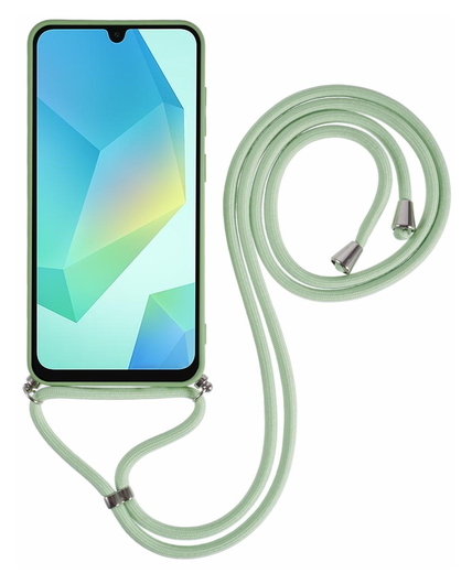 Samsung Galaxy A16 Hoesje met Koord en Camera Bescherming Back Cover Matcha afbeelding 6
