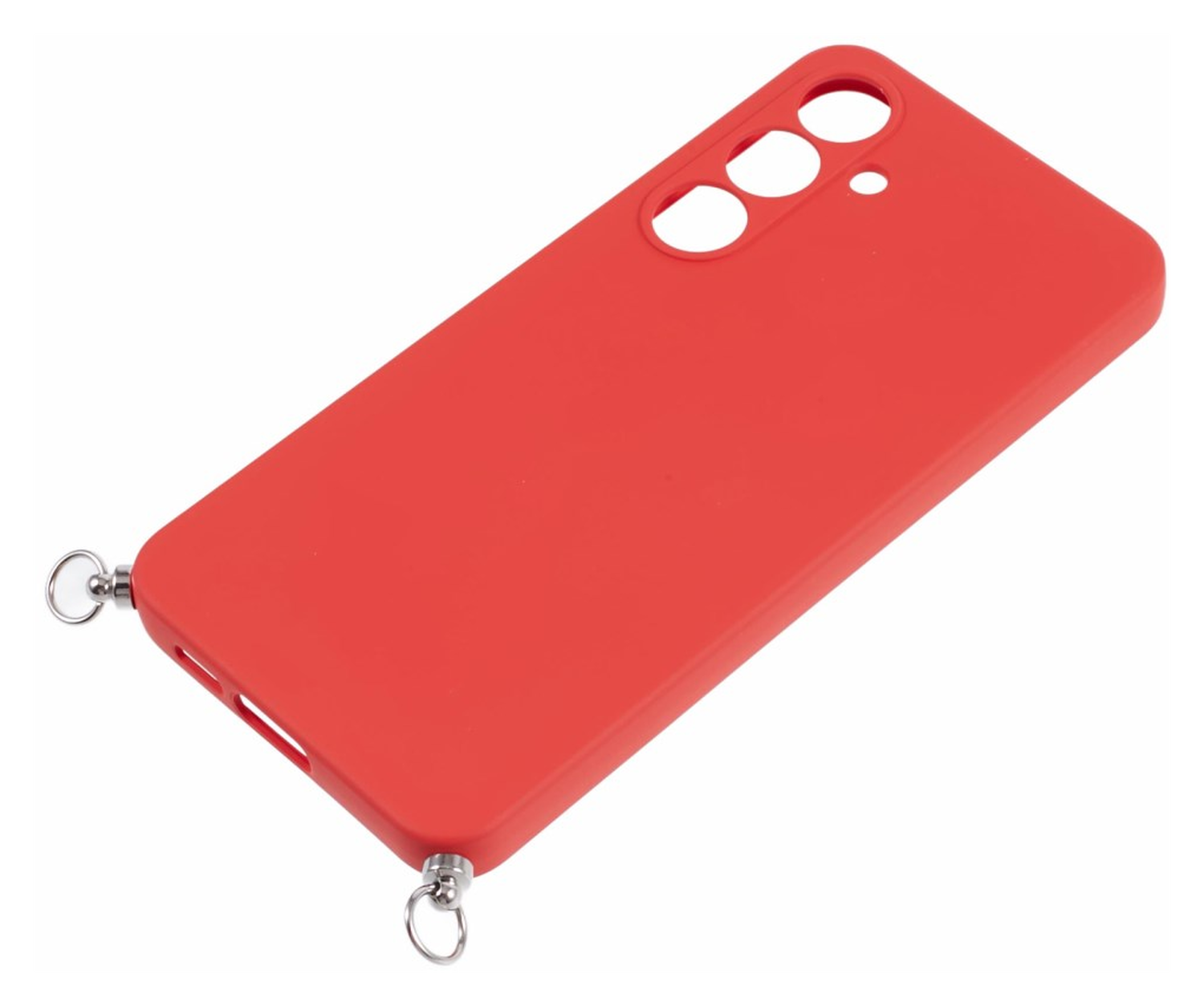 Samsung Galaxy A16 Hoesje met Koord en Camera Bescherming Back Cover Rood afbeelding 9