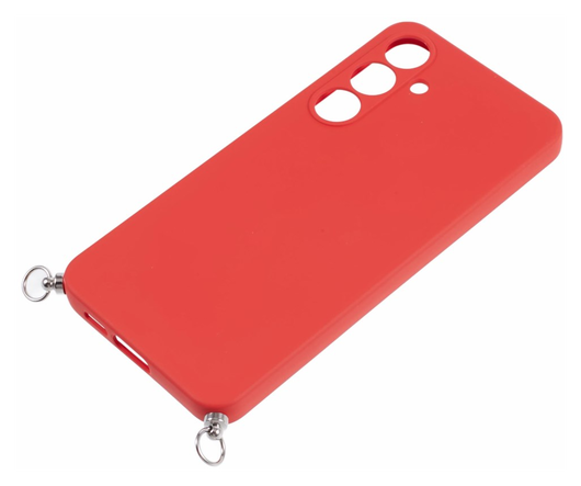 Samsung Galaxy A16 Hoesje met Koord en Camera Bescherming Back Cover Rood afbeelding 9