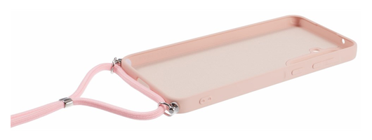 Samsung Galaxy A55 Hoesje met Koord en Camera Bescherming Back Cover Roze afbeelding 7