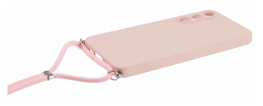 Samsung Galaxy A55 Hoesje met Koord en Camera Bescherming Back Cover Roze afbeelding 8