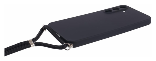 Samsung Galaxy A55 Hoesje met Koord en Camera Bescherming Back Cover Zwart afbeelding 8