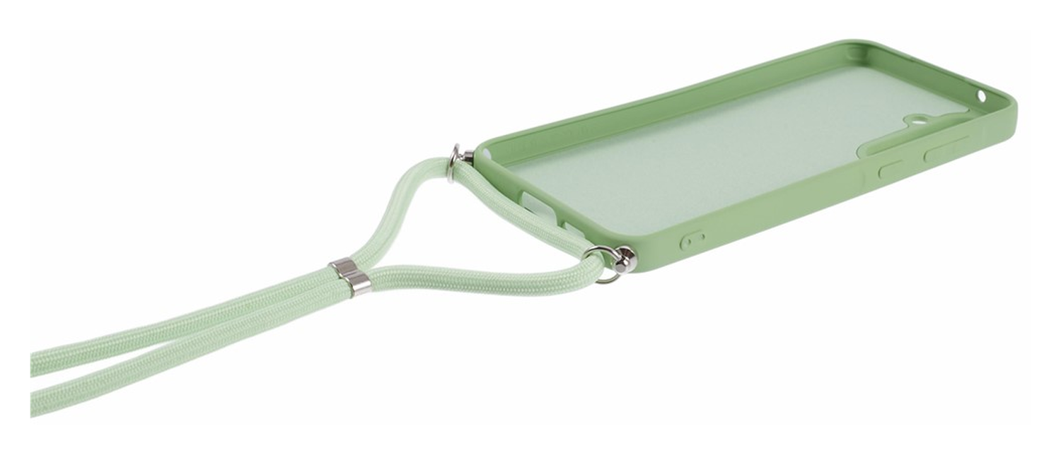 Samsung Galaxy A55 Hoesje met Koord en Camera Bescherming Back Cover Matcha afbeelding 7