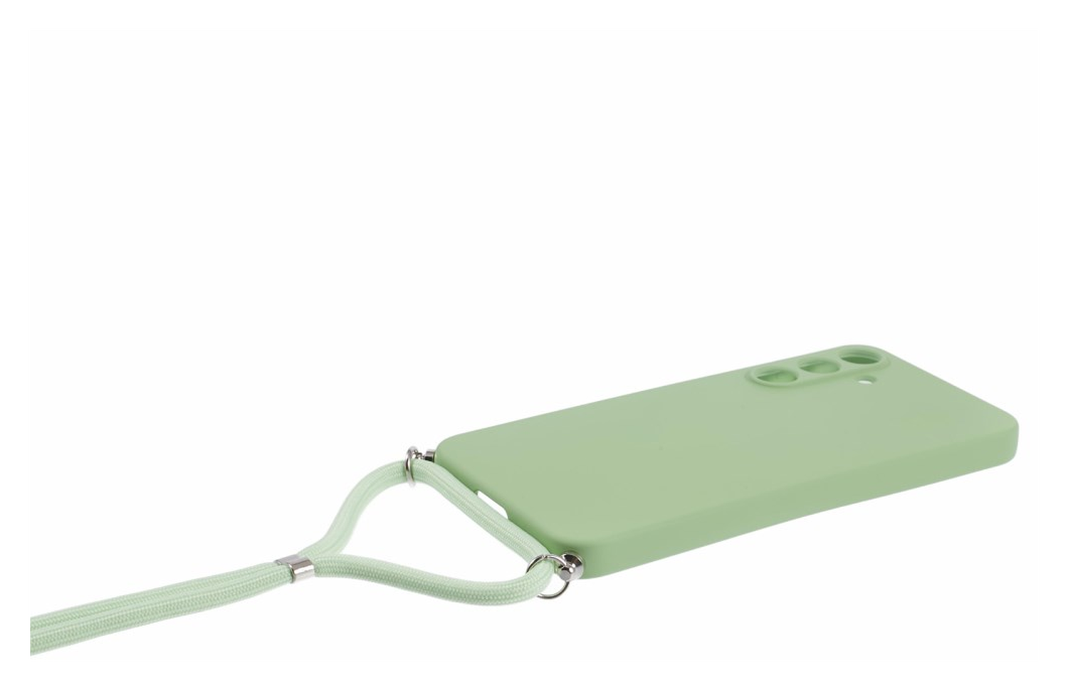 Samsung Galaxy A55 Hoesje met Koord en Camera Bescherming Back Cover Matcha afbeelding 8