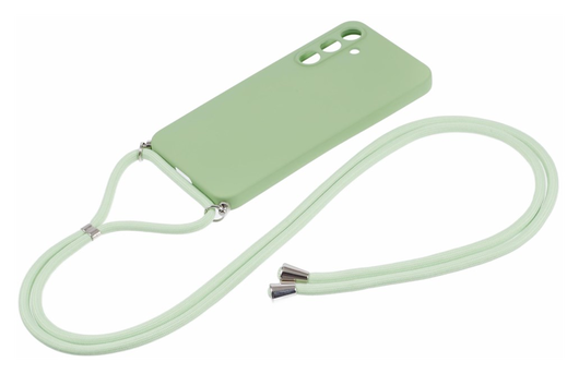 Samsung Galaxy A55 Hoesje met Koord en Camera Bescherming Back Cover Matcha afbeelding 6