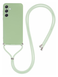 Samsung Galaxy A55 Hoesje met Koord en Camera Bescherming Back Cover Matcha