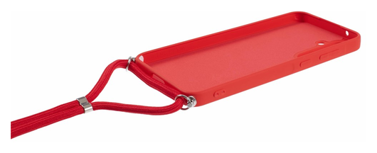 Samsung Galaxy A55 Hoesje met Koord en Camera Bescherming Back Cover Rood afbeelding 7
