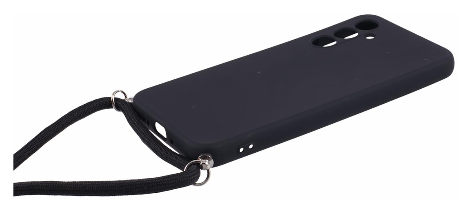 Samsung Galaxy A54 Hoesje met Koord en Camera Bescherming Back Cover Zwart afbeelding 7