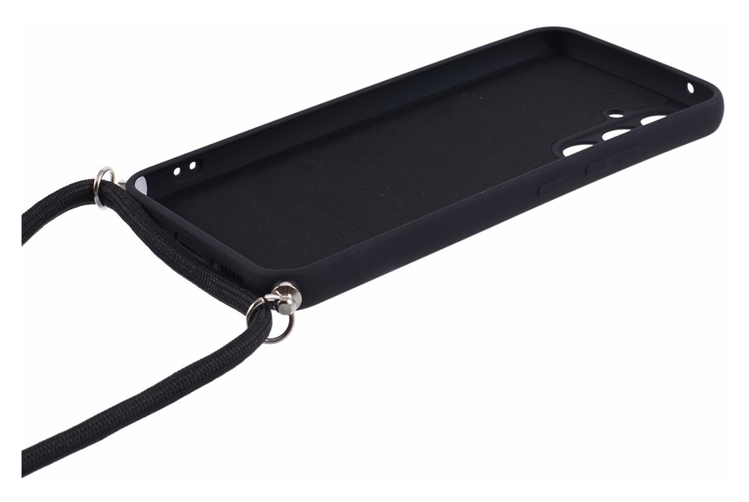 Samsung Galaxy A54 Hoesje met Koord en Camera Bescherming Back Cover Zwart afbeelding 8