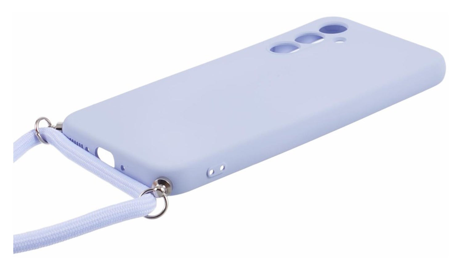 Samsung Galaxy A54 Hoesje met Koord en Camera Bescherming Back Cover Lichtpaars afbeelding 7