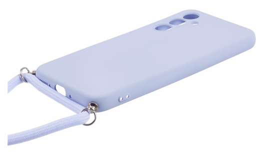 Samsung Galaxy A54 Hoesje met Koord en Camera Bescherming Back Cover Lichtpaars afbeelding 7