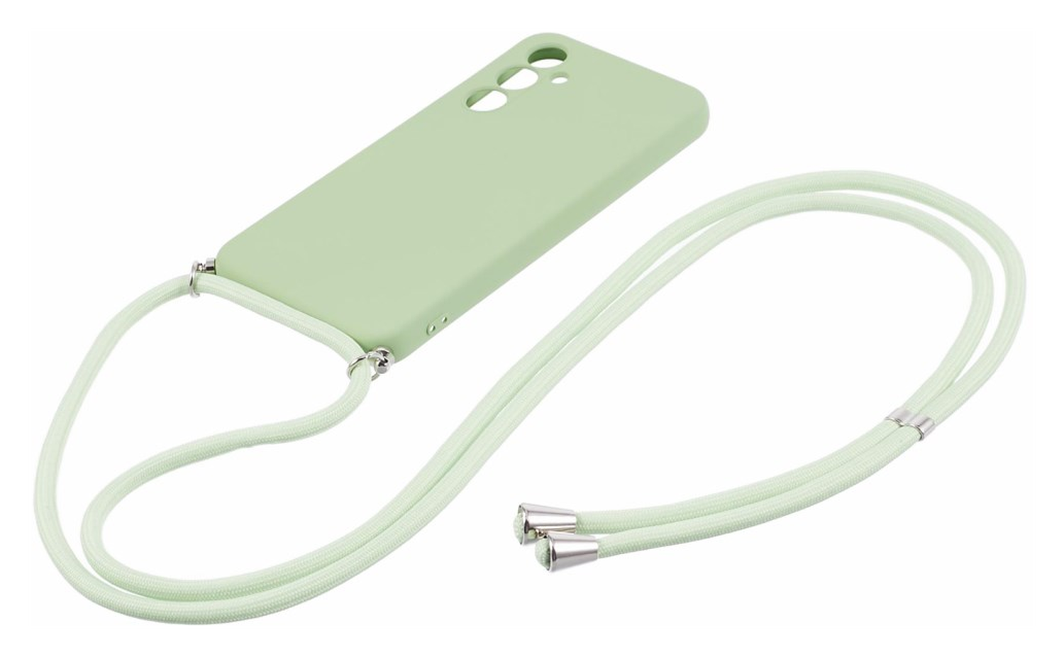Samsung Galaxy A54 Hoesje met Koord en Camera Bescherming Back Cover Matcha afbeelding 6
