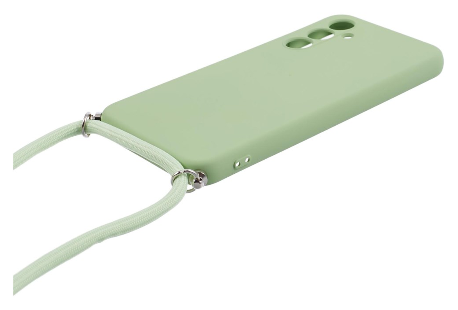 Samsung Galaxy A54 Hoesje met Koord en Camera Bescherming Back Cover Matcha afbeelding 7