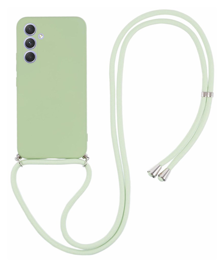 Samsung Galaxy A54 Hoesje met Koord en Camera Bescherming Back Cover Matcha afbeelding 1