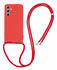Samsung Galaxy A54 Hoesje met Koord en Camera Bescherming Back Cover Rood afbeelding 1