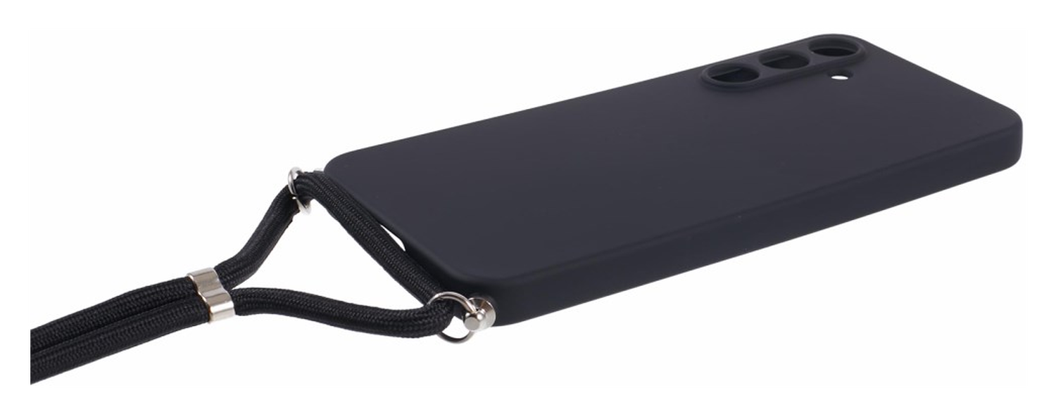 Samsung Galaxy A35 Hoesje met Koord en Camera Bescherming Back Cover Zwart afbeelding 8