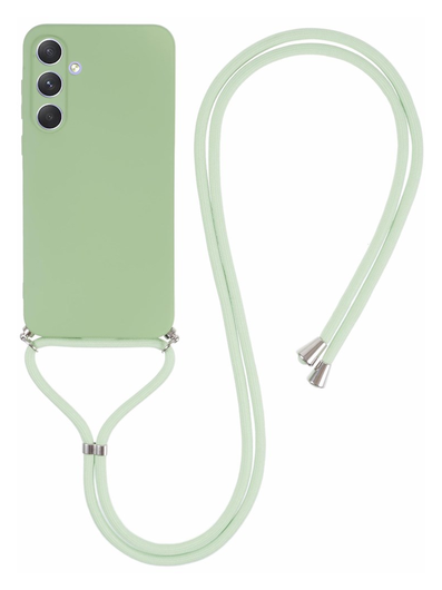 Samsung Galaxy A35 Hoesje met Koord en Camera Bescherming Back Cover Matcha afbeelding 1