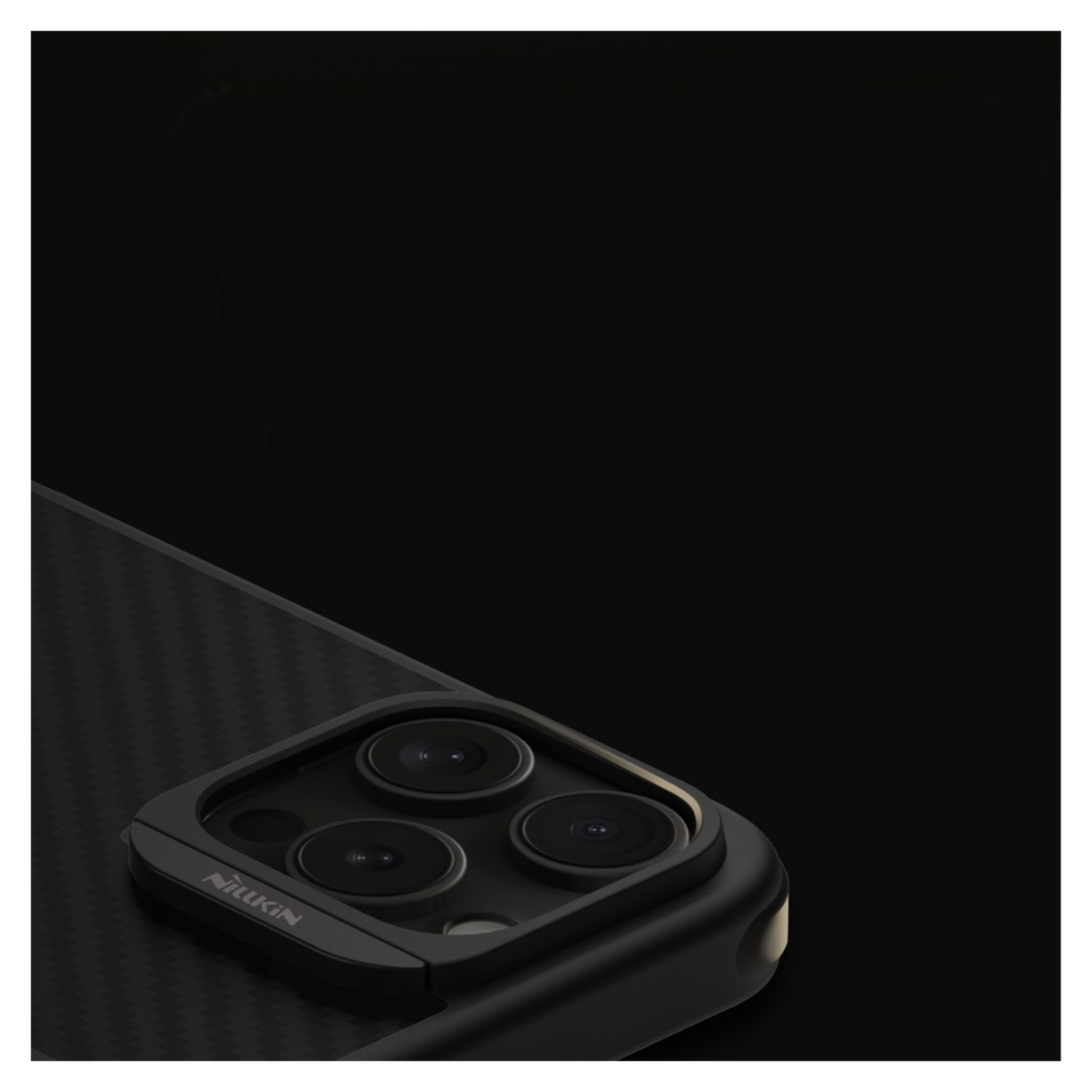 Nillkin Synthetic Fiber Apple iPhone 16 Pro Max Hoesje MagSafe Carbon Zwart afbeelding 5