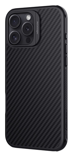 Nillkin Synthetic Fiber Apple iPhone 16 Pro Max Hoesje MagSafe Carbon Zwart afbeelding 3