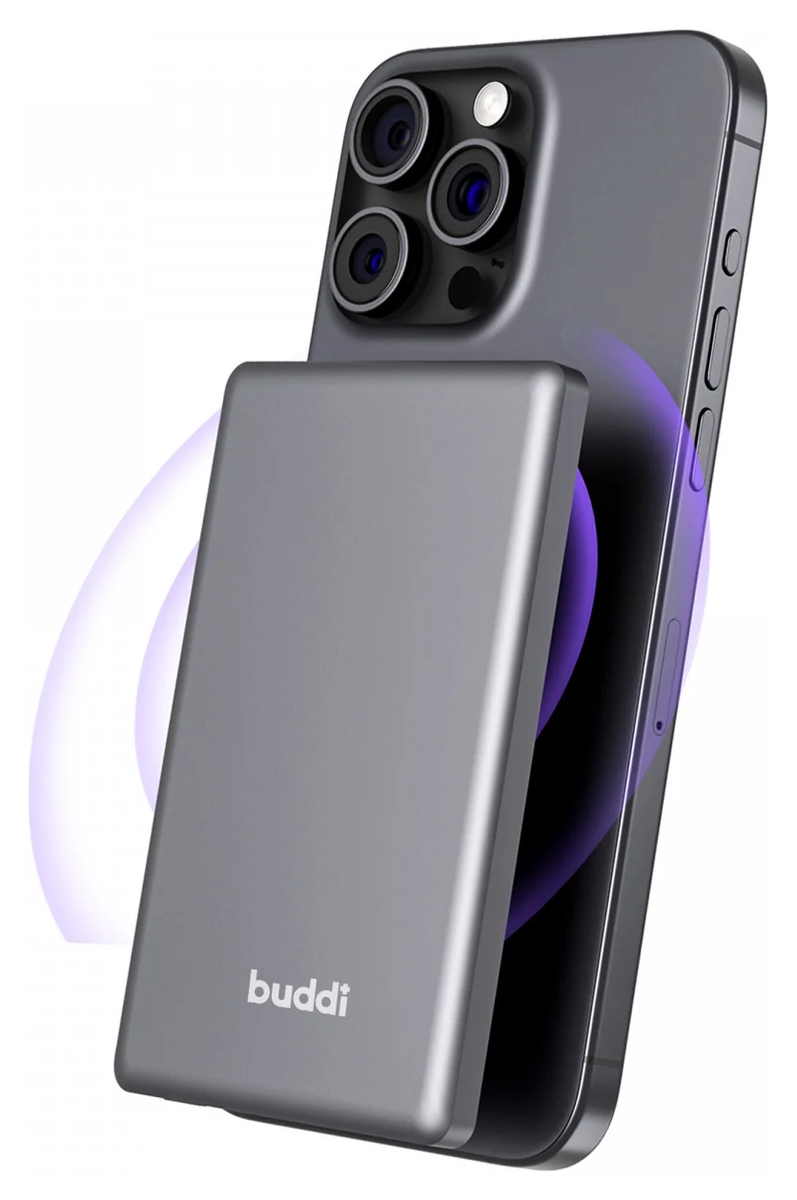 Buddi Connect 5.000 mAh MagSafe Powerbank 20W met 25W Oplader Zwart afbeelding 15
