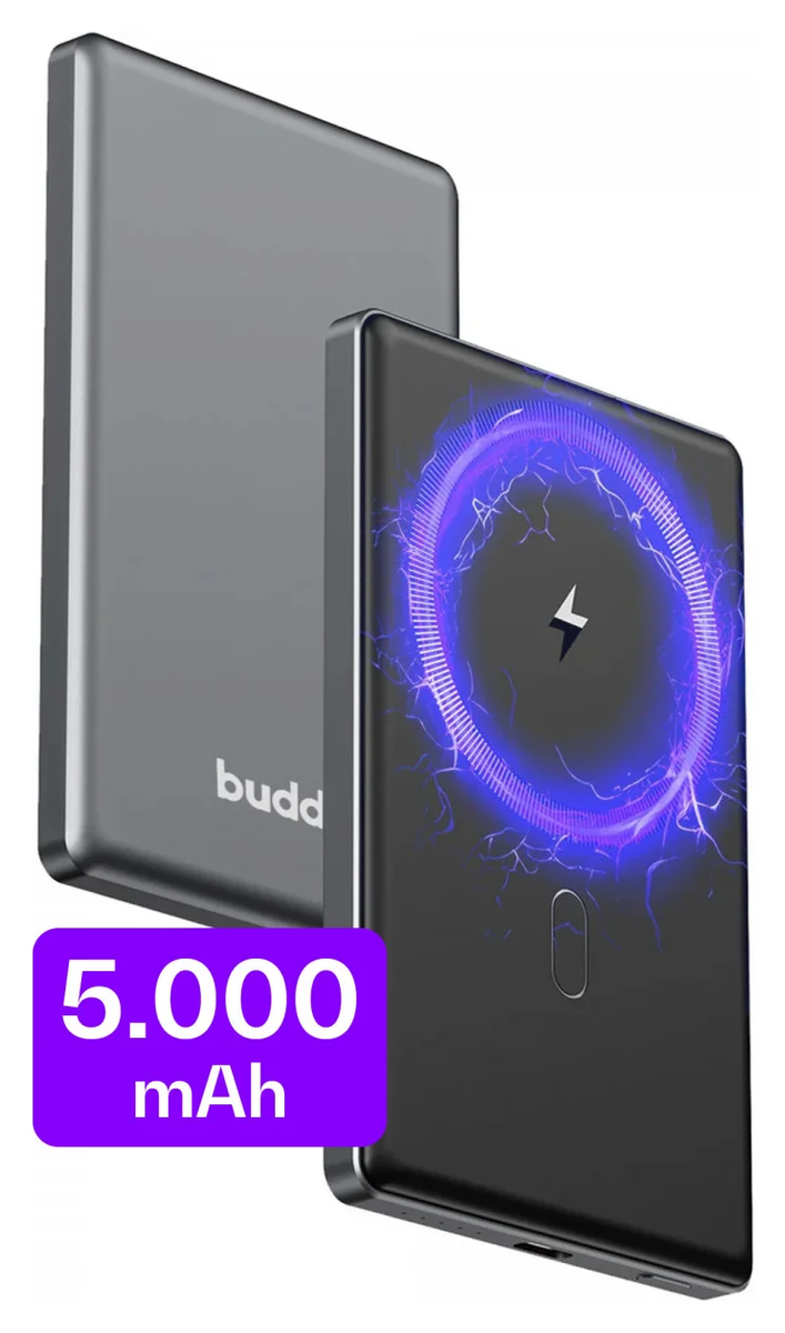 Buddi Connect 5.000 mAh MagSafe Powerbank 20W met 25W Oplader Zwart afbeelding 16