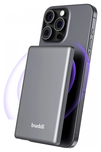 Buddi Connect 5.000 mAh MagSafe Powerbank 20W met 25W Oplader Zwart afbeelding 15