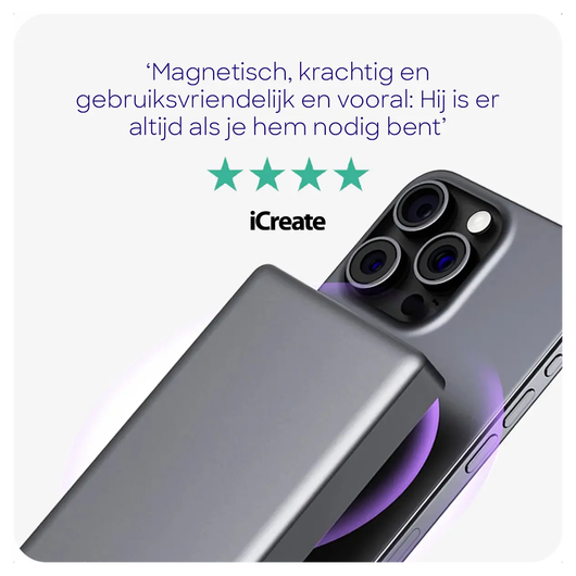 Buddi Connect 5.000 mAh MagSafe Powerbank 20W met 25W Oplader Zwart afbeelding 4