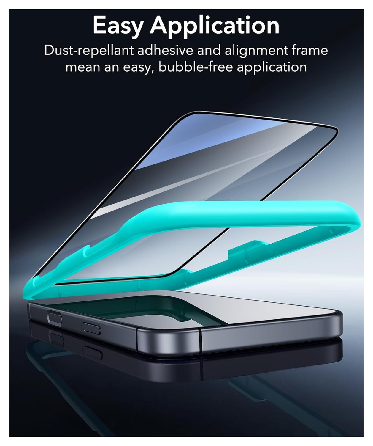 ESR iPhone 17 / 16 Pro Screen Protector Tempered Glass met Montageframe (3-Pack) afbeelding 2