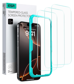 ESR iPhone Air Screen Protector Tempered Glass met Montageframe (3-Pack)