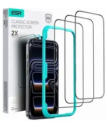 ESR iPhone 17 Pro Screen Protector Tempered Glass met Montageframe (3-Pack) afbeelding