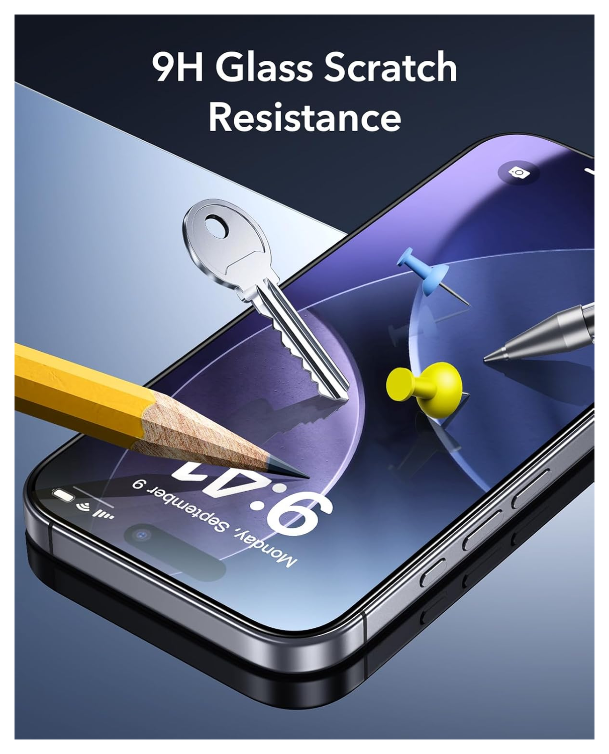 ESR iPhone 17 Pro Max Screen Protector Tempered Glass met Montageframe (3-Pack) afbeelding 6